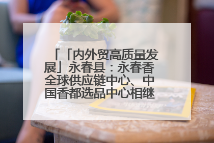 「内外贸高质量发展」永春县：永春香全球供应链中心、中国香都选品中心相继运营——一根香“点燃”百亿产业