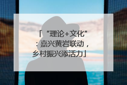 “理论+文化”：嘉兴黄岩联动，乡村振兴添活力
