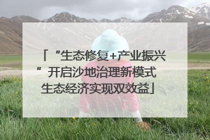 “生态修复+产业振兴”开启沙地治理新模式 生态经济实现双效益
