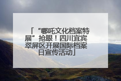 “哪吒文化档案特展”抢眼！四川宜宾翠屏区开展国际档案日宣传活动