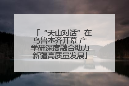 “天山对话”在乌鲁木齐开幕 产学研深度融合助力新疆高质量发展