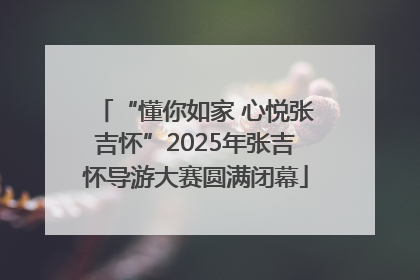 “懂你如家 心悦张吉怀”2025年张吉怀导游大赛圆满闭幕