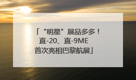 “明星”展品多多！直-20、直-9ME首次亮相巴黎航展