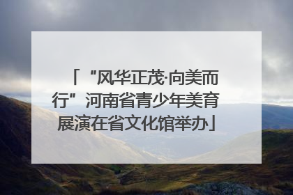 “风华正茂·向美而行”河南省青少年美育展演在省文化馆举办