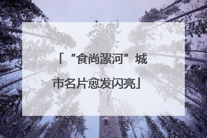 “食尚漯河”城市名片愈发闪亮