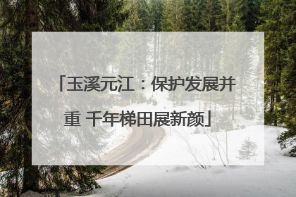玉溪元江：保护发展并重 千年梯田展新颜