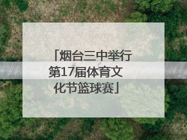 烟台三中举行第17届体育文化节篮球赛