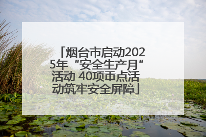 烟台市启动2025年“安全生产月”活动 40项重点活动筑牢安全屏障
