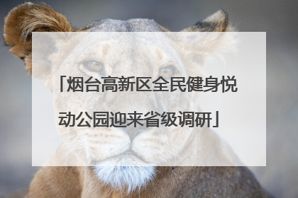 烟台高新区全民健身悦动公园迎来省级调研