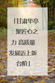 甘肃华亭：聚匠心之力 高质量发展迈上新台阶