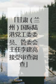 甘肃（兰州）国际陆港党工委委员、管委会主任李建亮接受审查调查