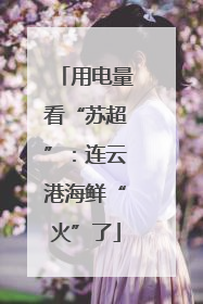 用电量看“苏超”：连云港海鲜“火”了