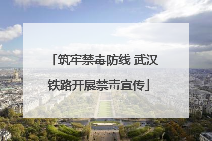 筑牢禁毒防线 武汉铁路开展禁毒宣传