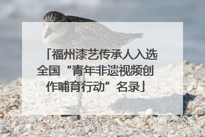 福州漆艺传承人入选全国“青年非遗视频创作哺育行动”名录