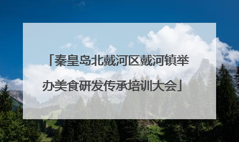秦皇岛北戴河区戴河镇举办美食研发传承培训大会