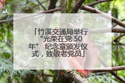 竹溪交通局举行 “光荣在党 50 年” 纪念章颁发仪式，致敬老党员