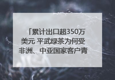 累计出口超350万美元 平武绿茶为何受非洲、中亚国家客户青睐？｜发布会观察