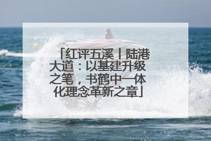红评五溪丨陆港大道：以基建升级之笔，书鹤中一体化理念革新之章