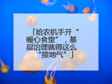 给农机手开“暖心食堂”，基层治理就得这么“接地气”