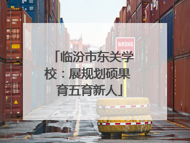 临汾市东关学校：展规划硕果 育五育新人