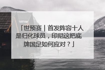 世预赛｜首发阵容十人是归化球员，印尼这把底牌国足如何应对？