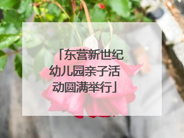 东营新世纪幼儿园亲子活动圆满举行