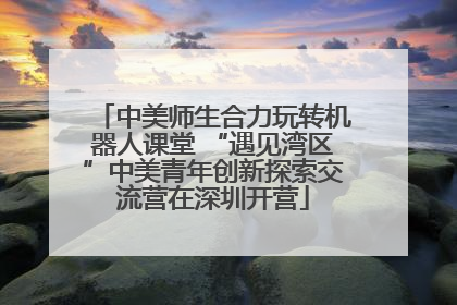 中美师生合力玩转机器人课堂 “遇见湾区”中美青年创新探索交流营在深圳开营