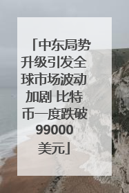 中东局势升级引发全球市场波动加剧 比特币一度跌破99000美元