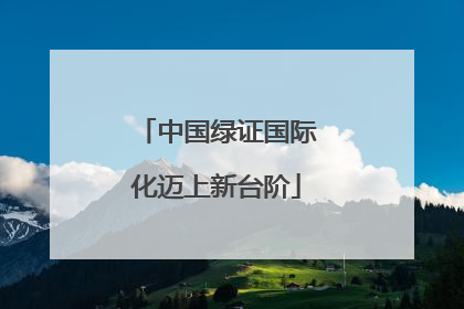 中国绿证国际化迈上新台阶