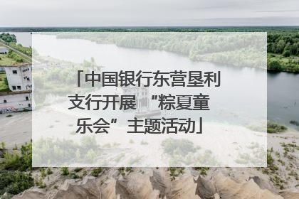 中国银行东营垦利支行开展 “粽夏童乐会”主题活动