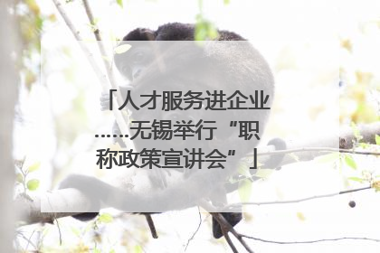 人才服务进企业……无锡举行“职称政策宣讲会”