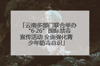 云南多部门联合举办“6·26”国际禁毒宣传活动 全面强化青少年防毒意识