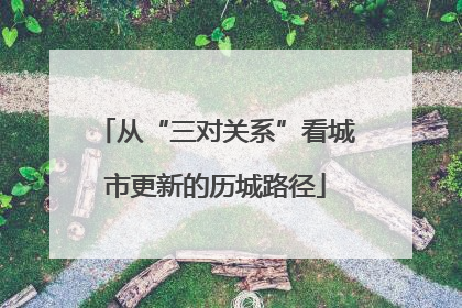 从“三对关系”看城市更新的历城路径