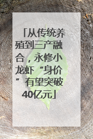 从传统养殖到三产融合，永修小龙虾“身价”有望突破40亿元