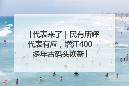 代表来了｜民有所呼代表有应，增江400多年古码头焕新