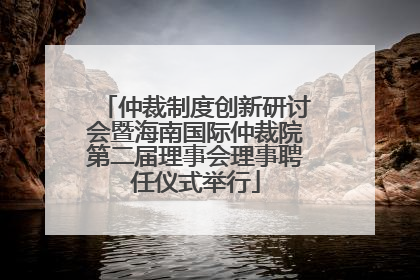 仲裁制度创新研讨会暨海南国际仲裁院第二届理事会理事聘任仪式举行