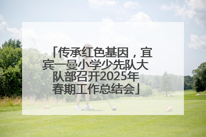 传承红色基因，宜宾一曼小学少先队大队部召开2025年春期工作总结会