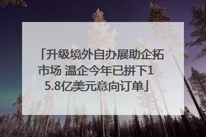 升级境外自办展助企拓市场 温企今年已拼下15.8亿美元意向订单