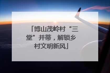 博山茂岭村“三堂”并蒂，解锁乡村文明新风