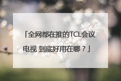 全网都在推的TCL会议电视 到底好用在哪？