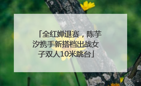 全红婵退赛，陈芋汐携手新搭档出战女子双人10米跳台