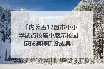 内蒙古12盟市中小学试点校集中展示校园足球课程建设成果