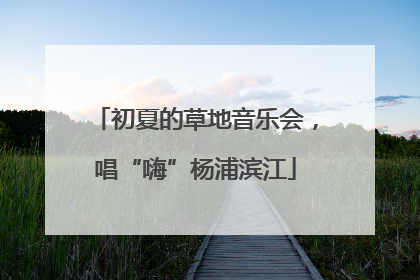 初夏的草地音乐会，唱“嗨”杨浦滨江