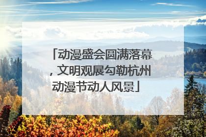 动漫盛会圆满落幕，文明观展勾勒杭州动漫节动人风景