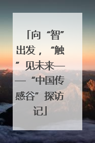 向“智”出发，“触”见未来——“中国传感谷”探访记