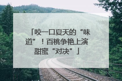 咬一口夏天的“味道”！百桃争艳上演甜蜜“对决”