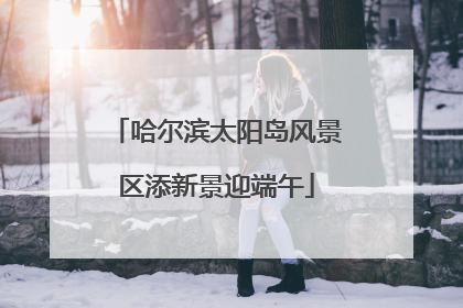 哈尔滨太阳岛风景区添新景迎端午