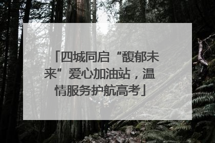 四城同启“馥郁未来”爱心加油站，温情服务护航高考
