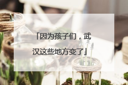 因为孩子们，武汉这些地方变了