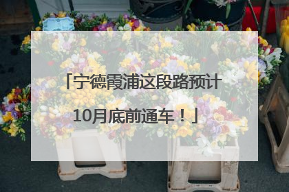 宁德霞浦这段路预计10月底前通车！
